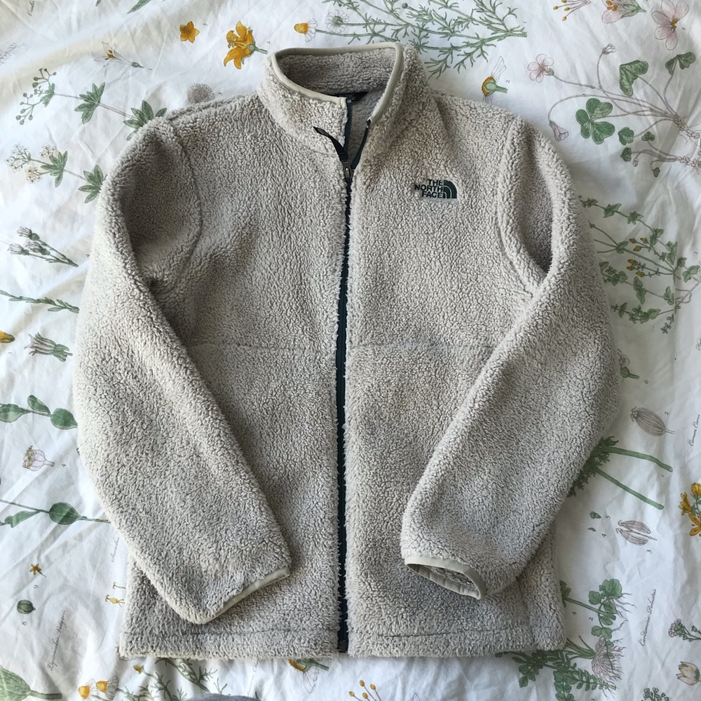 Fuzzy North Face Jacket